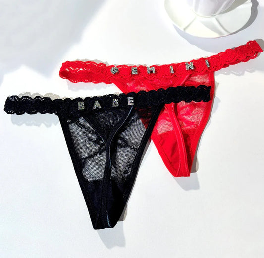 Luxe Name Thong